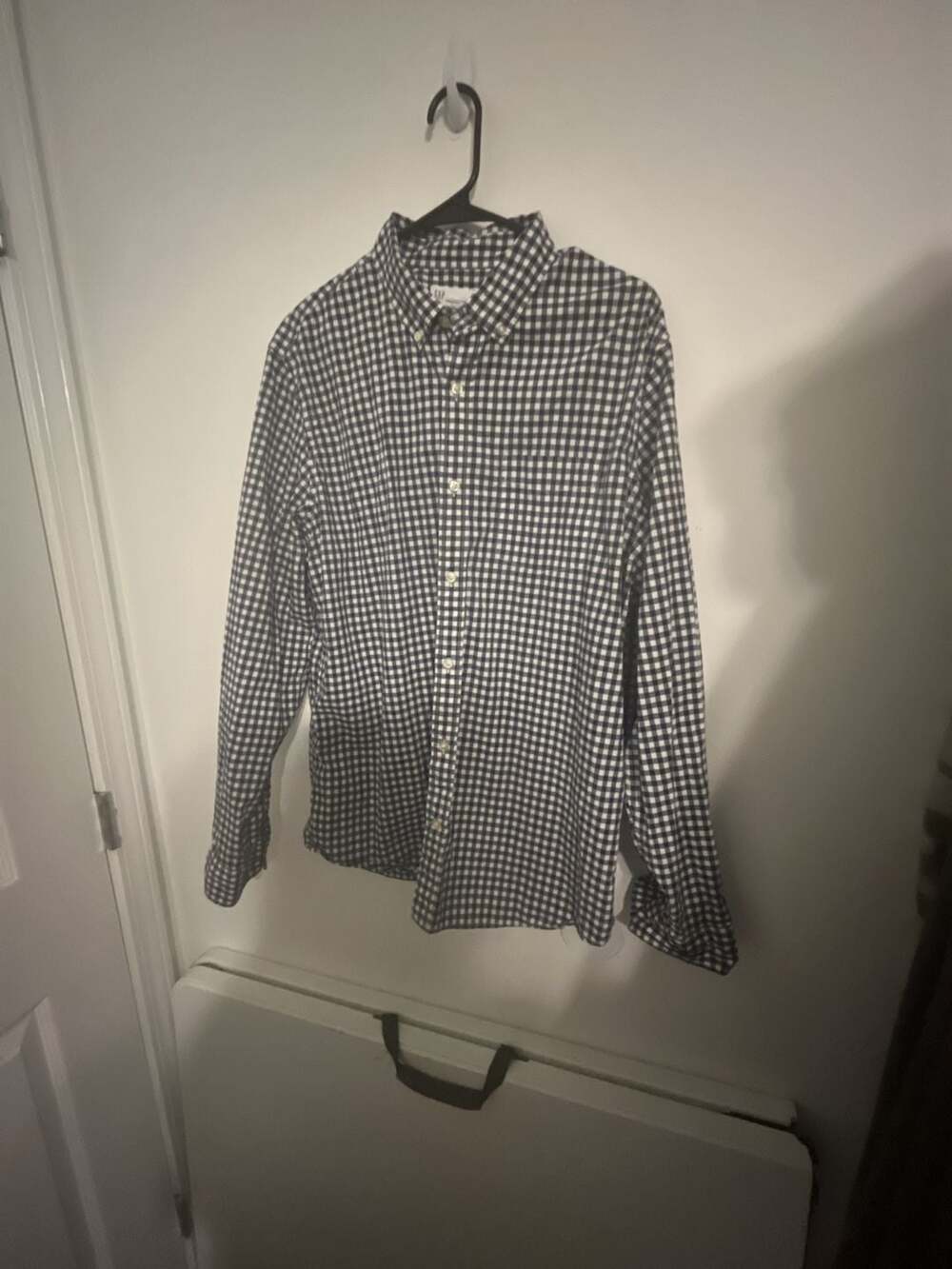 Gap Standard Fit Stretch Gingham Button Down Shirt Size L